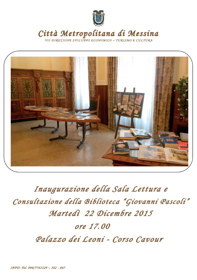 Sala Lettura e Consultazione