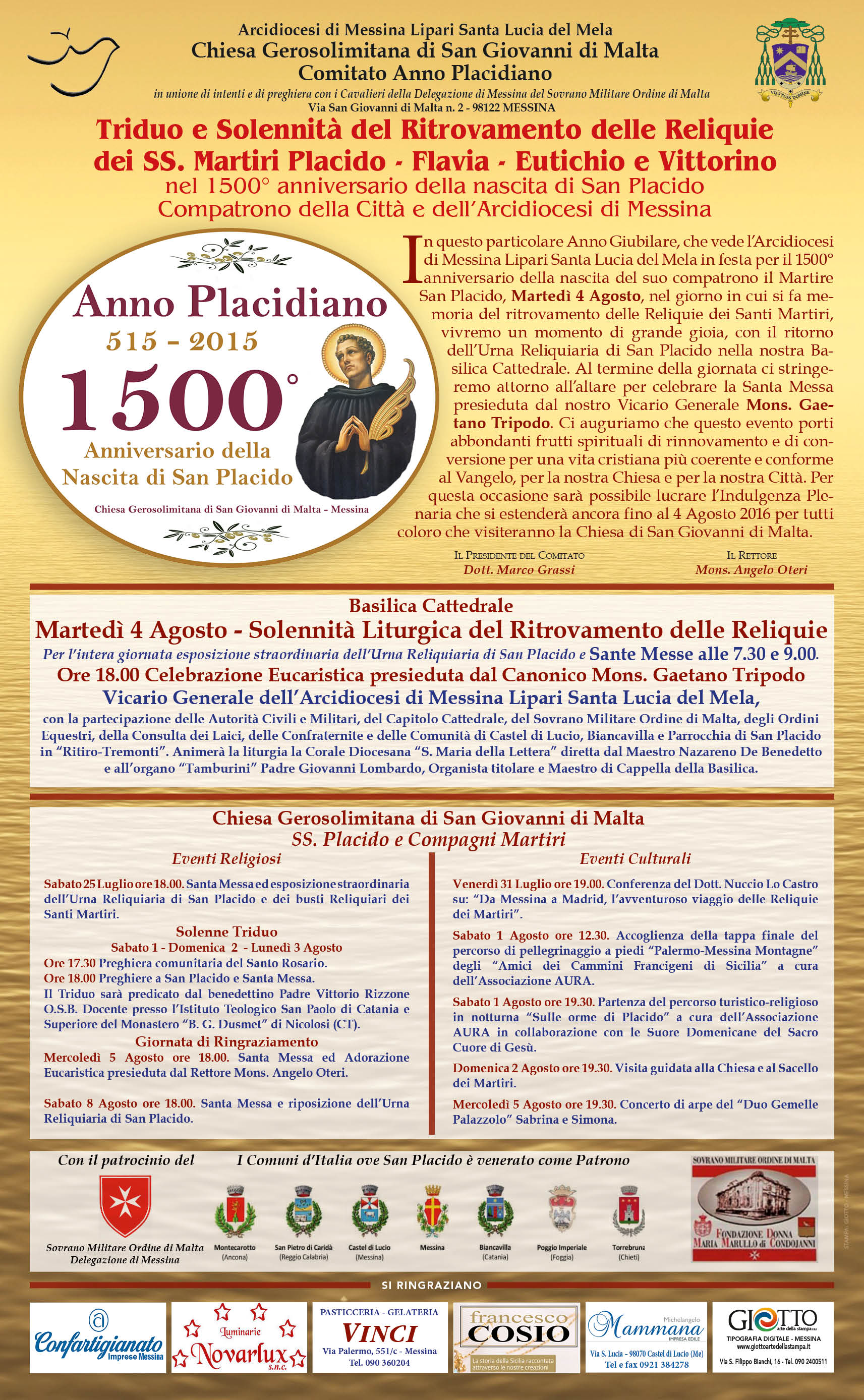 Locandina San Placido Seconda