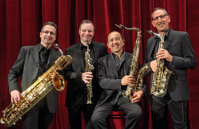 il quartetto di sassofonisti