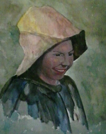 BAMBINO CON CAPPELLO DI SACCO