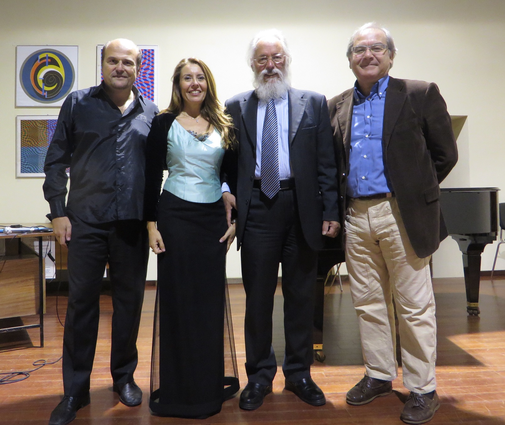 Con Claudia Caristi Cesare Natoli e Guseppe Ramirez
