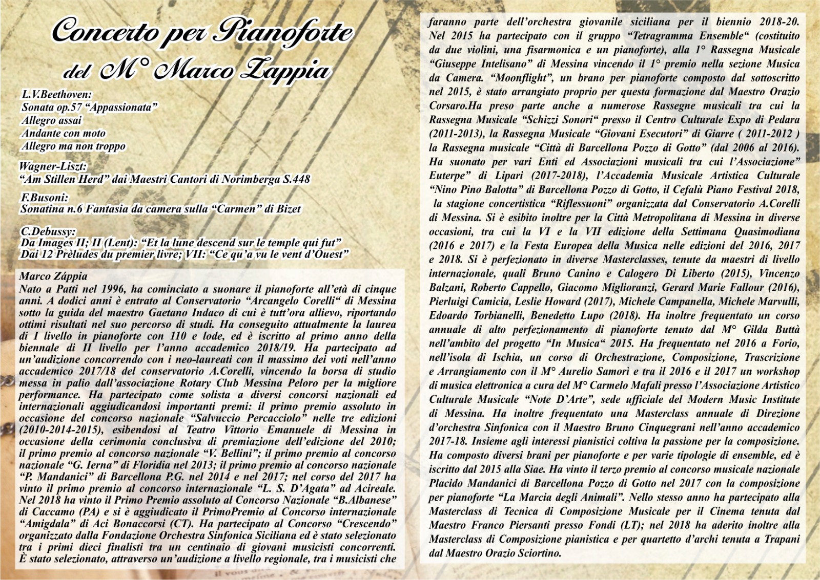 Programma Concerto