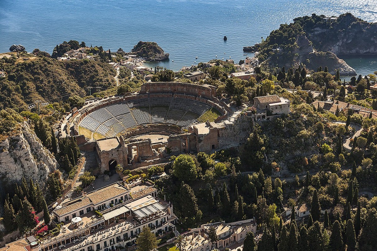 Teatro Antico Taormina dallalto