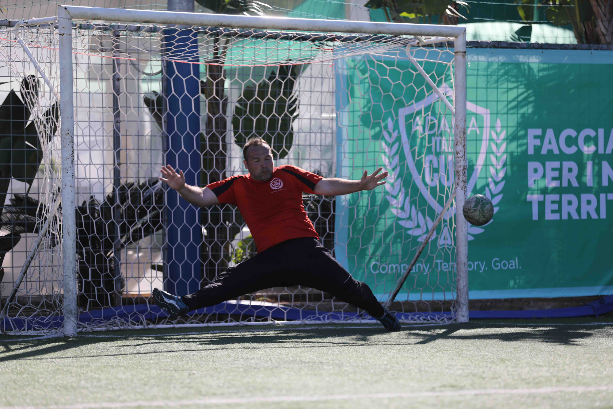 Un momento della partita