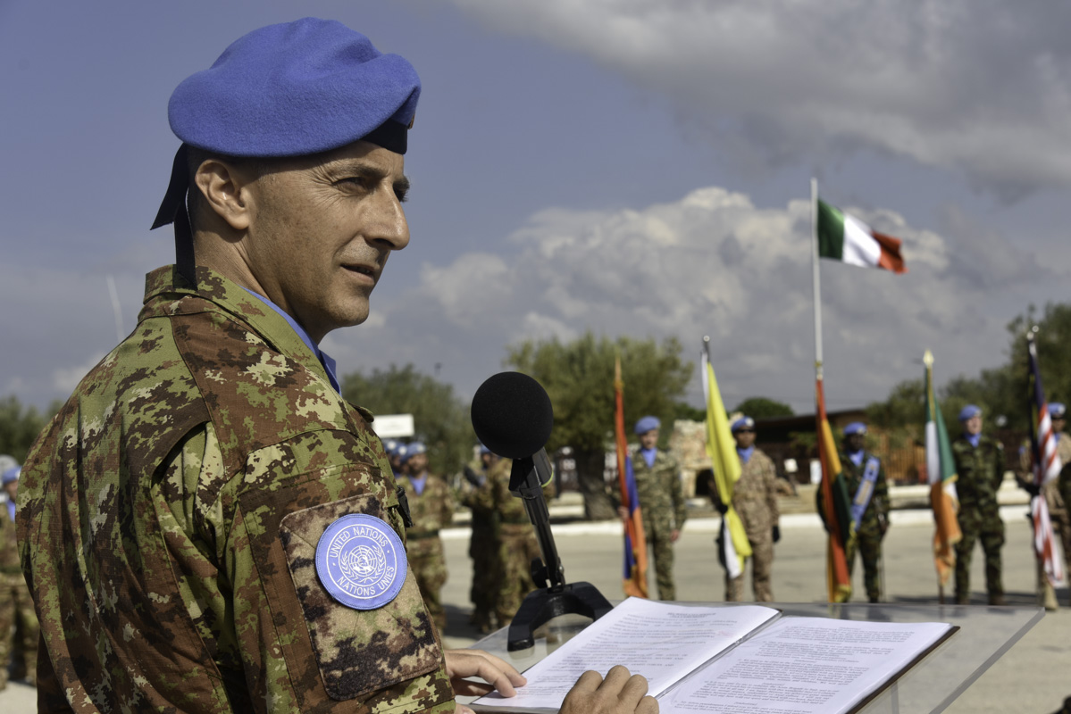 UNIFIL Cambio al comando di Sector West Discorso del generale Bruno Pisciotta 2