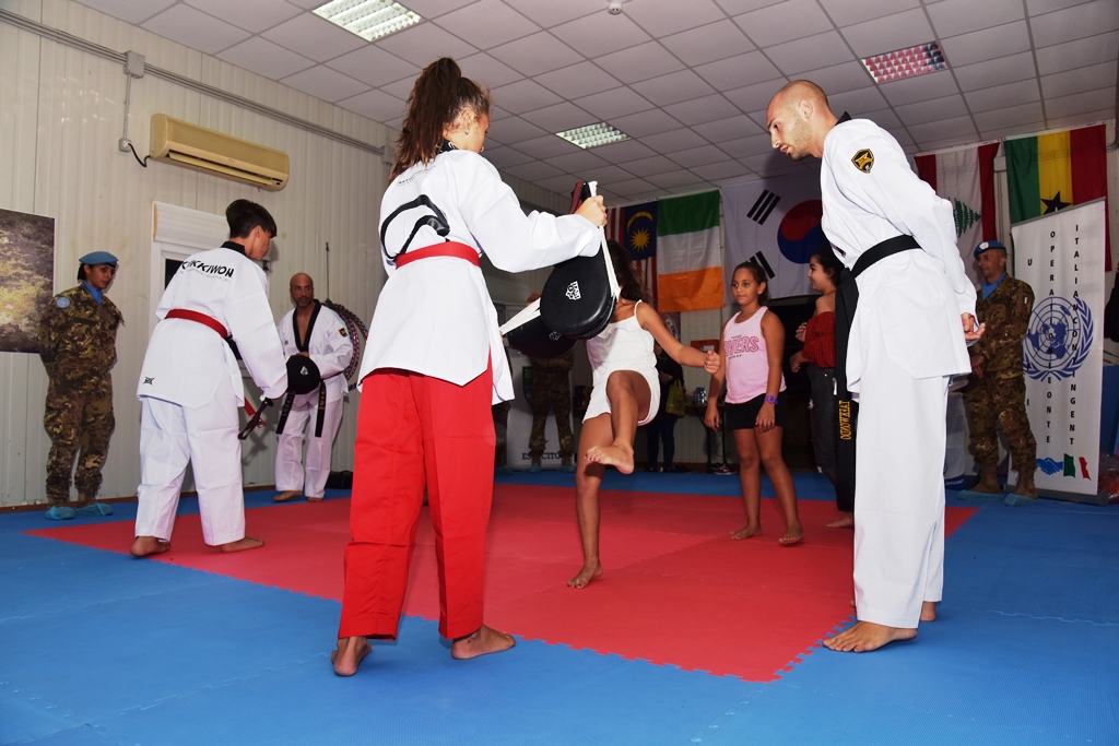 UNIFIL Contingente italiano in Libano e Federazione Italiana Taekwondo conducono progetto di sport e pace 5