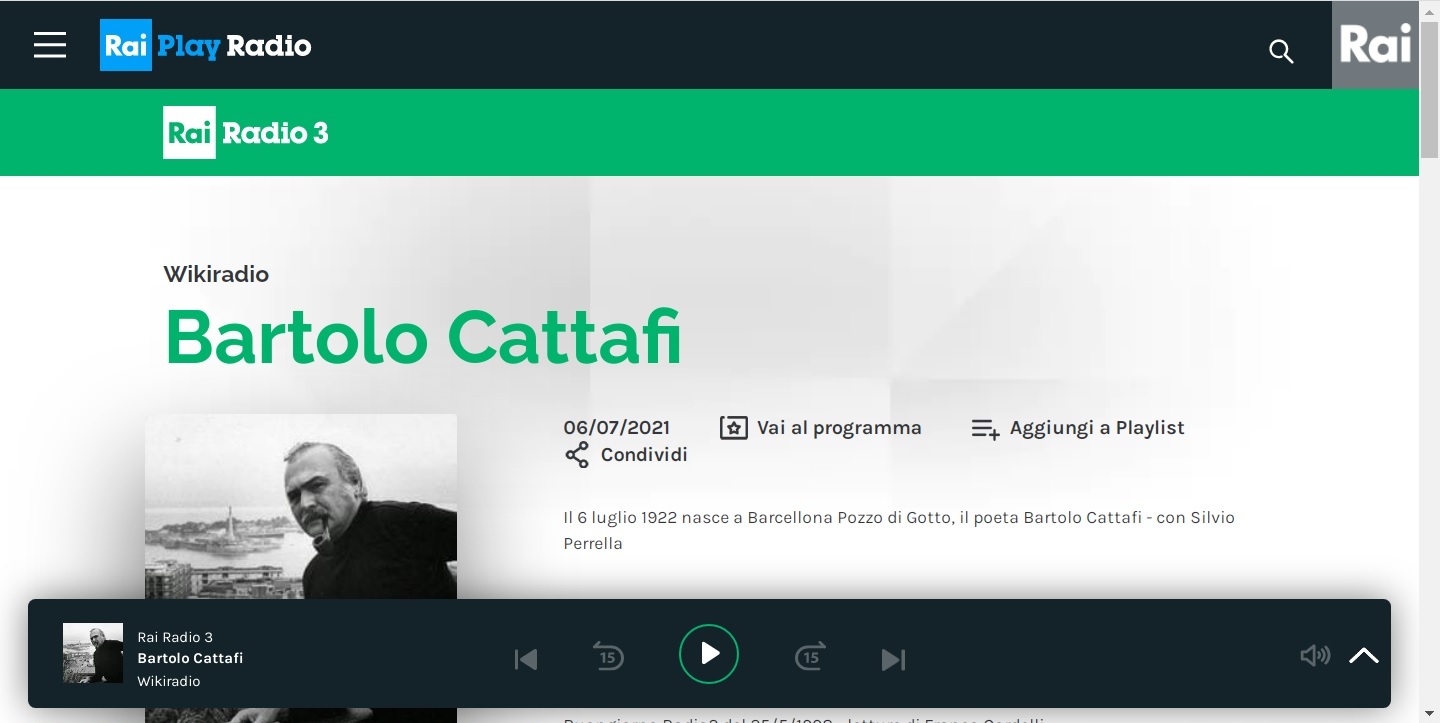 Immagine Cattafi RadioTre