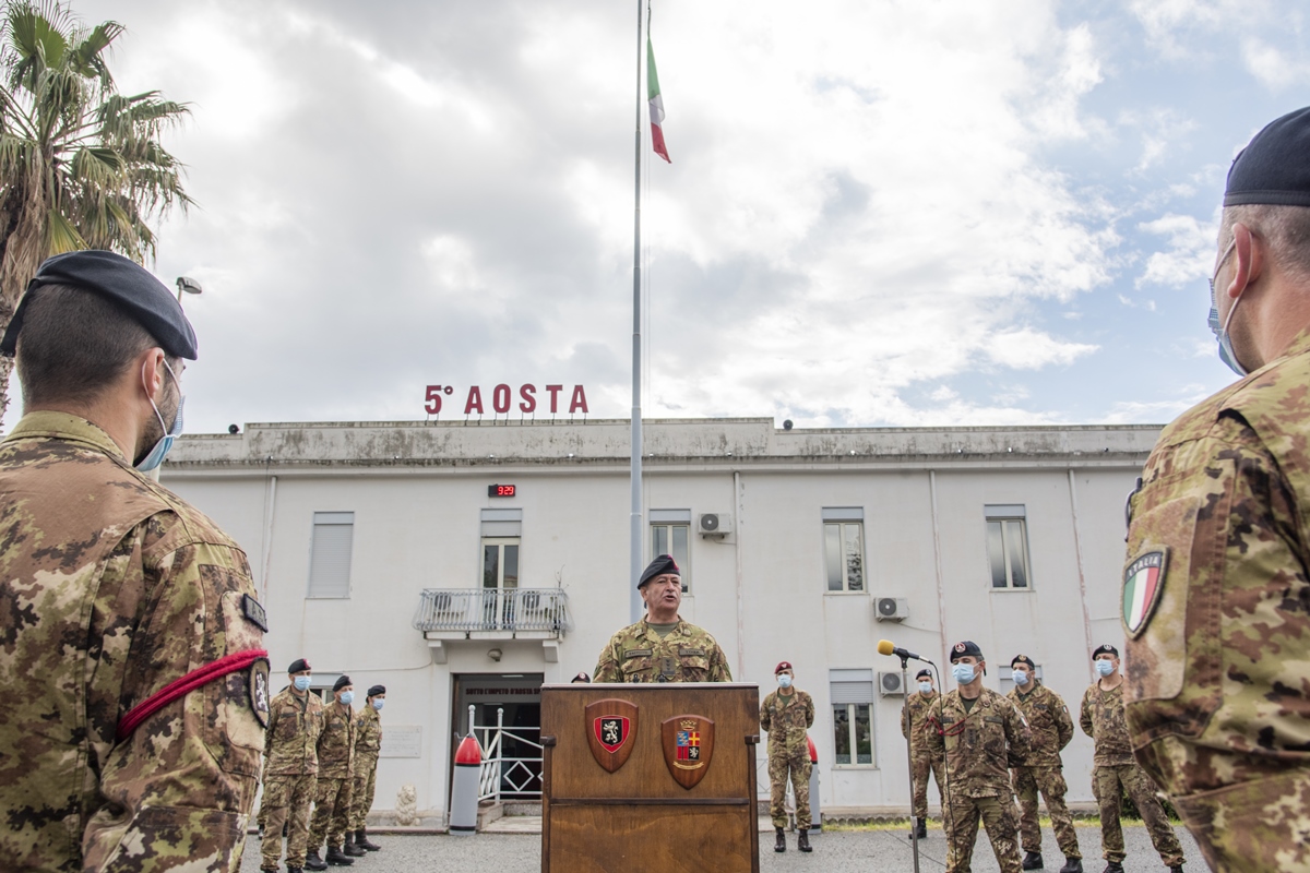 Incontro con il personale del 5 reggimento Fanteria Aosta