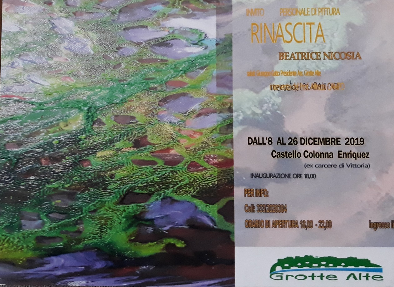 Beatrice Nicosia locandina Rinascita2019