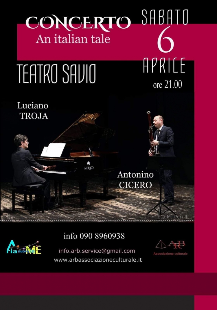 SABATO 6  APRILE,  ORE 21.00. Da non perdere al Teatro Savio Messina