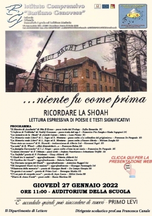 Barcellona Pozzo di Gotto: l’Istituto Comprensivo “Bastiano Genovese” ricorda la Shoah