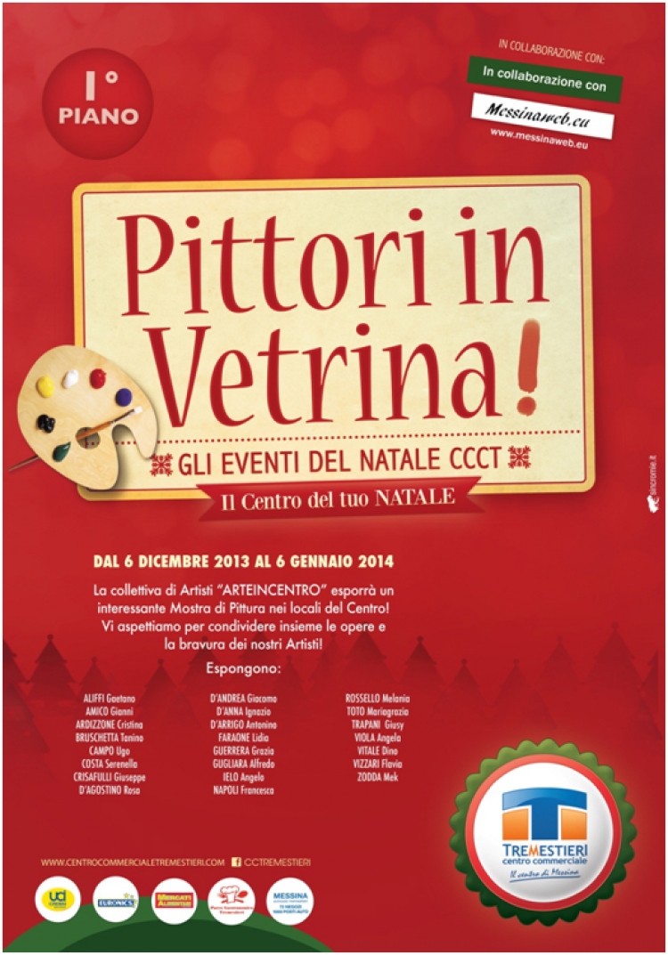 2013 - 6 Dicembre  al  6 gennaio 2014.- Pittori in Vetrina