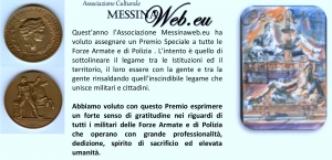 PREMIO SPECIALE ORIONE - AERONAUTICA MILITARE 41° STORMO ANTISOM DI SIGONELLA - conferito al Primo Maresciallo Carmelo SAVOCA.