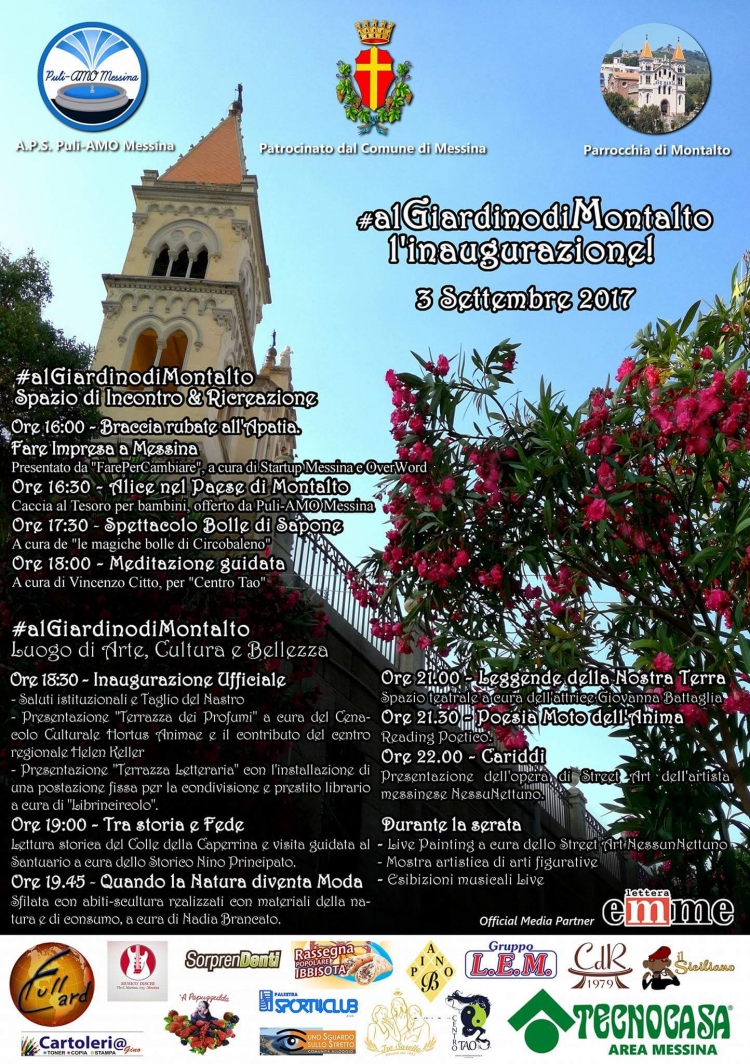 Inaugurazione del Giardino di Montalto il 3 settembre