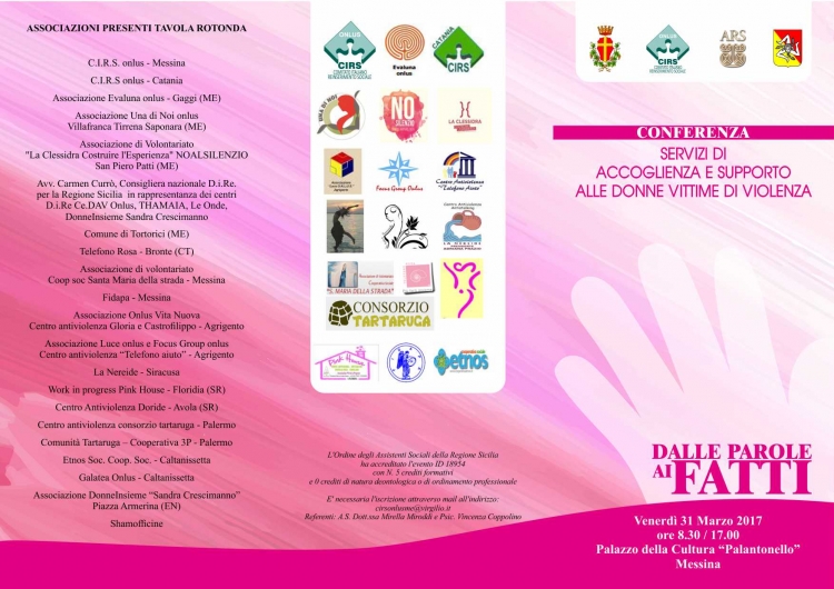 MESSINA, CONVEGNO CIRS SU SERVIZI PER DONNE VITTIME DI VIOLENZA