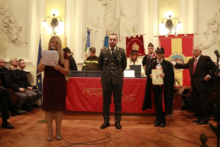 PREMIO ORIONE SPECIALE 2017 conferito all’Unità Navale,Pattugliatore Multiruolo P02 “Monte Cimone”, in forza alla Stazione Navale di Manovra della Guardia di Finanza di Messina, comandata dal Capitano Nicola Amoroso.