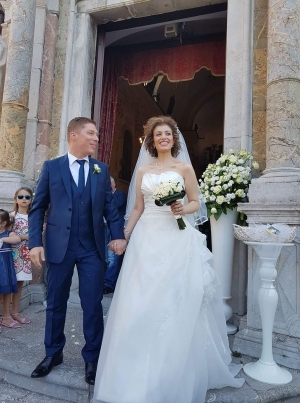 Matrimonio a Taormina del giornalista Sarò Lagana e Barbara Pasquale