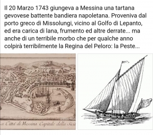 Il giornalista storico Marco Grassi  evoca l' infausto giorno del 20 marzo portatore  della peste a Messina