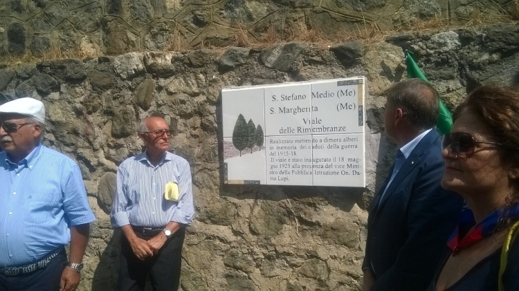 IMPORTANTE CERIMONIA (S.Stefano Medio-S. Margherita) “PARCO DELLE RIMEMBRANZE” IN ONORE CADUTI DELLA GRANDE GUERRA.