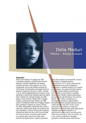 Delia Meduri con la sua opera L' Angelo al Viola Palace Hotel 4 stelle  sino al 28 ottobre