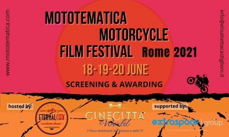 MOTOTEMATICA    Annunciate le date della terza edizione: 18-19-20 giugno 2021 La manifestazione rinviata a causa della pandemia si svolgerà in una nuova location: Cinecittà World, ospite dell&#039;Eternal City Custom Show