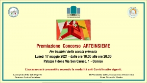 Arteinsieme di Comiso coinvolge anche le Scuole Premiazione lunedi 17 maggio a Comiso (Rg)