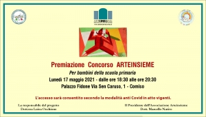 Arteinsieme di Comiso coinvolge anche le Scuole Premiazione lunedi 17 maggio a Comiso (Rg)