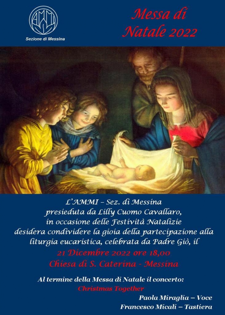 La Santa Messa dell&#039; Ammi a Santa Caterina il 21 dicembre