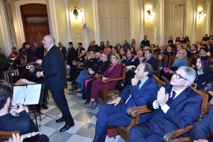 Premio Orione 2019 - I saluti  del Presidente dell'Associazione Culturale Messinaweb.eu a tutti i convenuti.