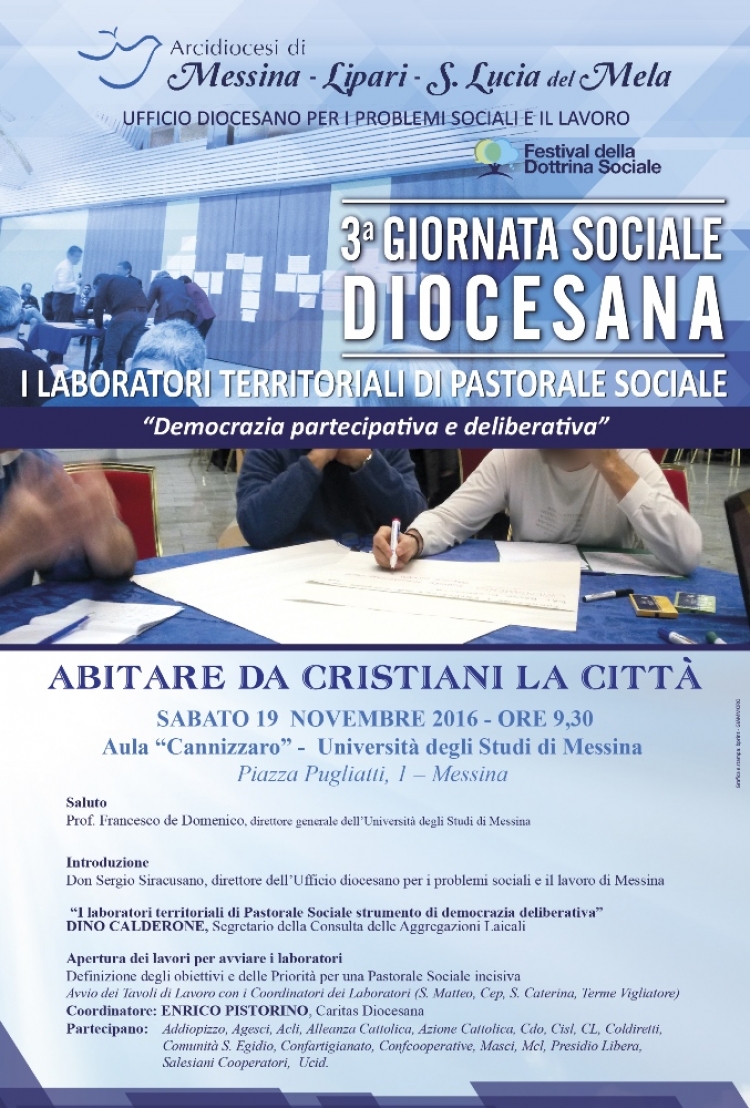 Messina - 3a GIORNATA SOCIALE DIOCESANA 19 Novembre 2016