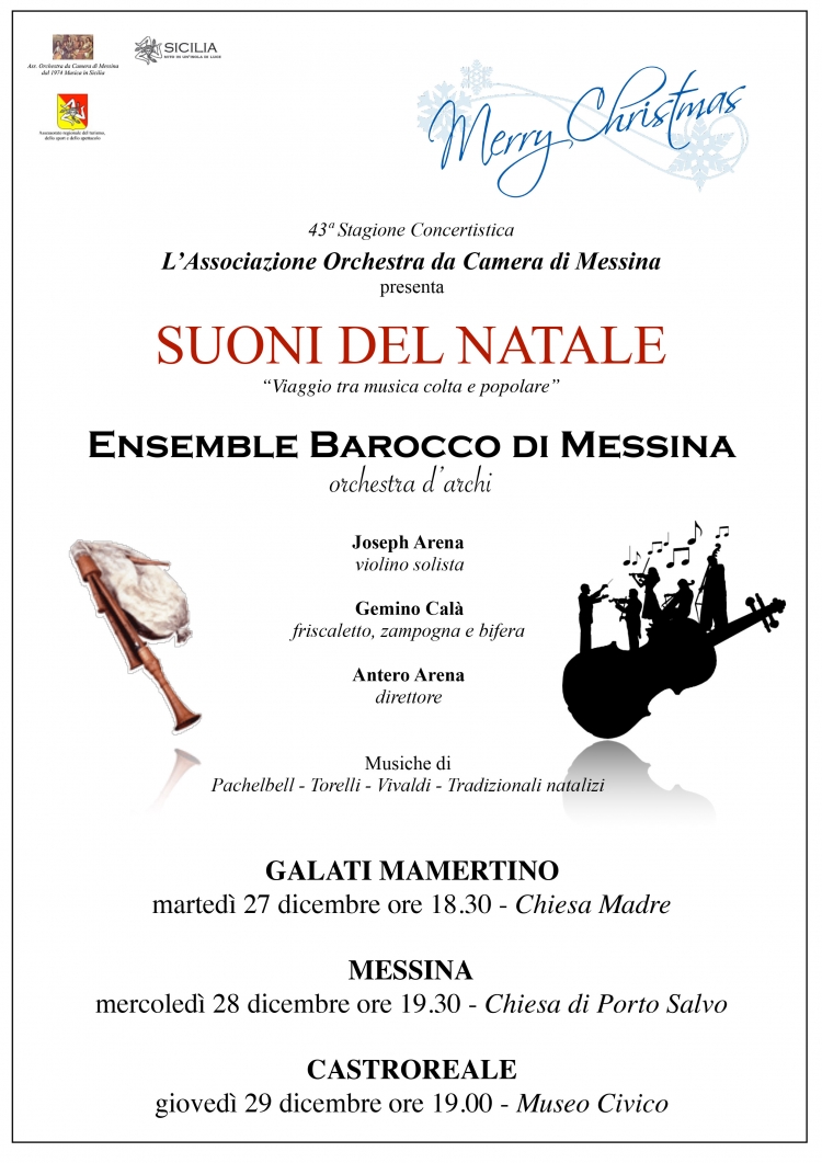 Messina - concerto I suoni del Natale “Viaggio tra musica colta e popolare”.