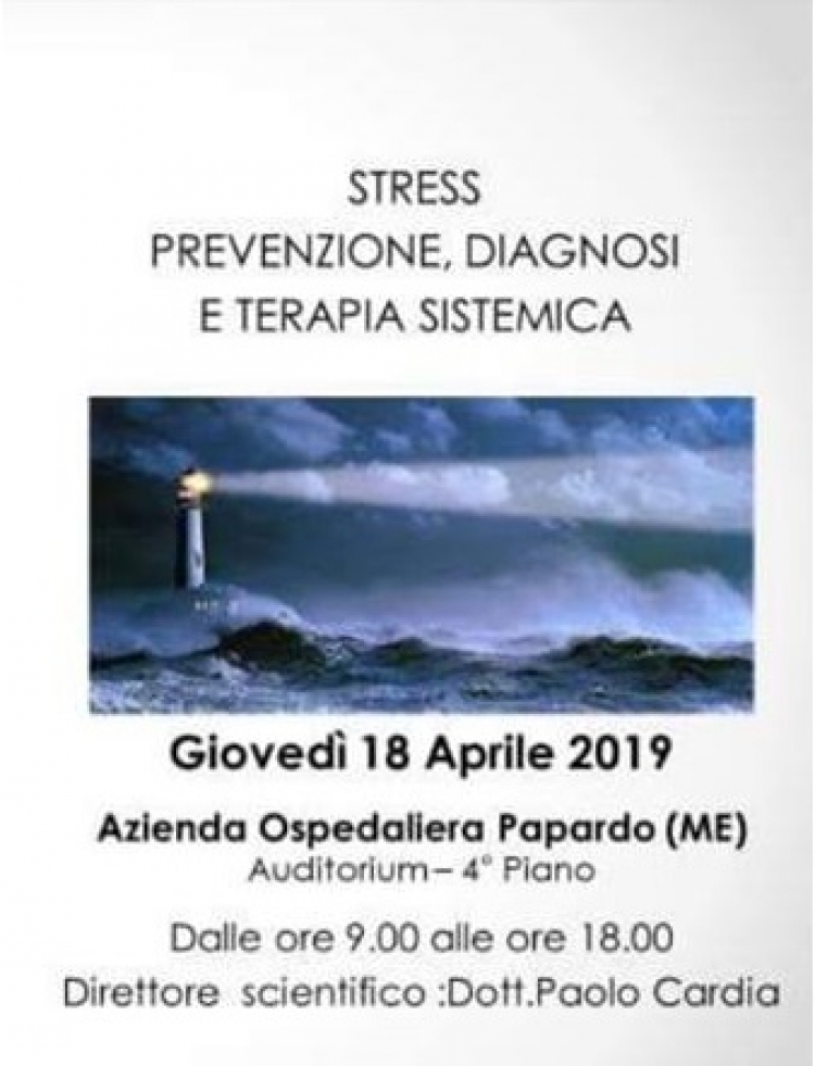 Convegno18 aprile dalle h 8.45 AGENDA OSPEDALIERA PAPARDO MESSINA 4° piano AUDITORIUM. La Dott ssa Ilenia Coletti tratterà il tema dell’ipnosi e del training autogeno nella gestione sistemica dello stress.