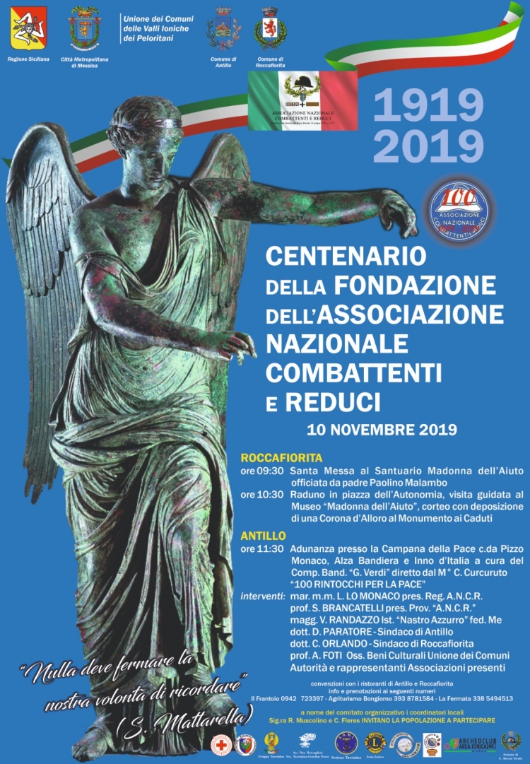 Centenario dell’Associazione Nazionale Combattenti e Reduci