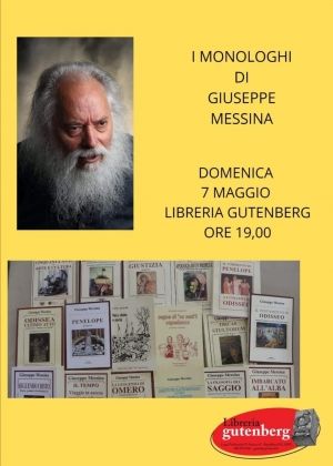 GIUSEPPE MESSINA ED IL SUO MONOLOGO IN QUATTRO ATTI  IL CANCRO DELL’INDIFFERENZA  Serata speciale alla libreria Gutenberg di Barcellona Pozzo di Gotto