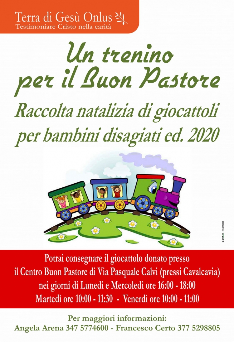 Messina - Riparte Un trenino per il Buon Pastore:dona anche un giocattolo nuovo.