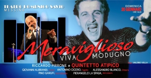 OMAGGIO AI BIG DELLA CANZONE ITALIANA. Viva  Modugno&quot; AL TEATRO SAVIO domenica 20 gennaio ore 18:00