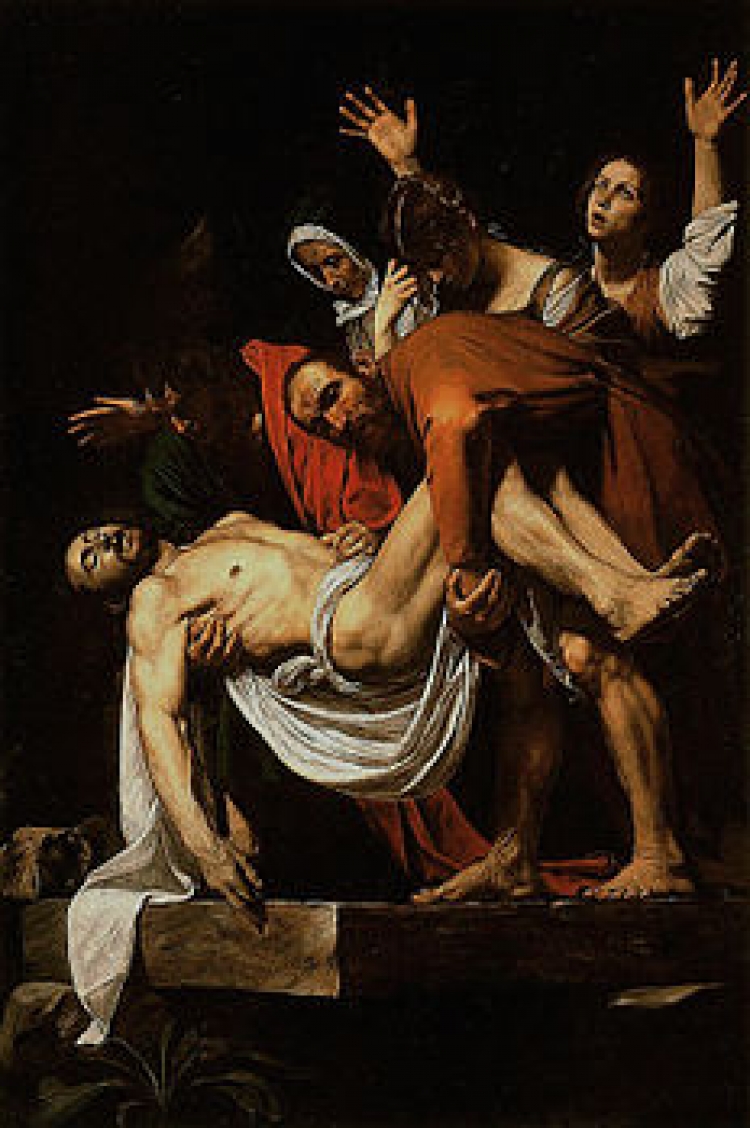 &quot;La deposizione di Cristo&quot;  di Caravaggio( 1602-1604)