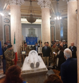 L'atteso incontro dell'Alza Bandiera al Sacrario di Cristo RE  Promosso dal V Reggimento Fanteria Aosta , del 6° Reparto Comando e Supporto