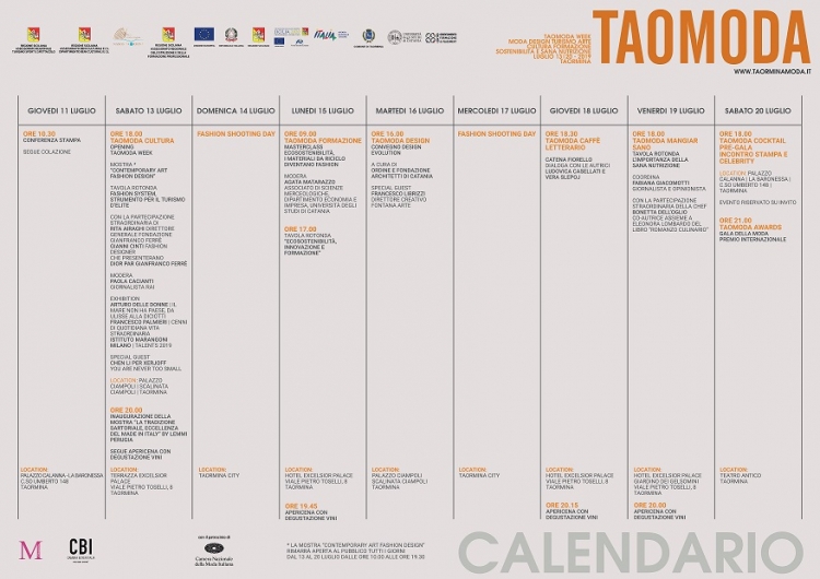 Taomoda a Taormina. Capitale della moda in Sicilia non solo moda ma anche Convegni sulla ecosostenibilità