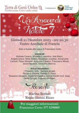 Sono già numerose le prenotazioni per assistere allo spettacolo &quot;Un amore di Natale&quot;in programma domani giovedì 21 dicembre al Teatro Annibale Maria di Francia.