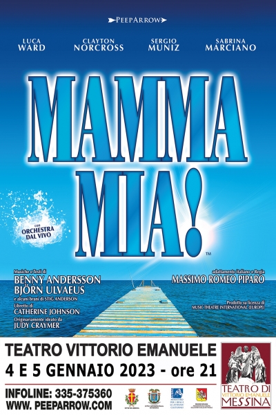 IL MUSICAL “MAMMA MIA!” REGIA DI MASSIMO PIPARO IL 4 E 5 GENNAIO h 21  TEATRO VITTORIO EMANUELE