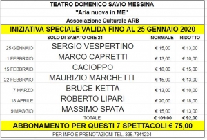 Sabato 25 gennaio alle ore 21.00 al Teatro Savio, secondo appuntamento con la rassegna di cabaret ....sulla ...mamma sicula