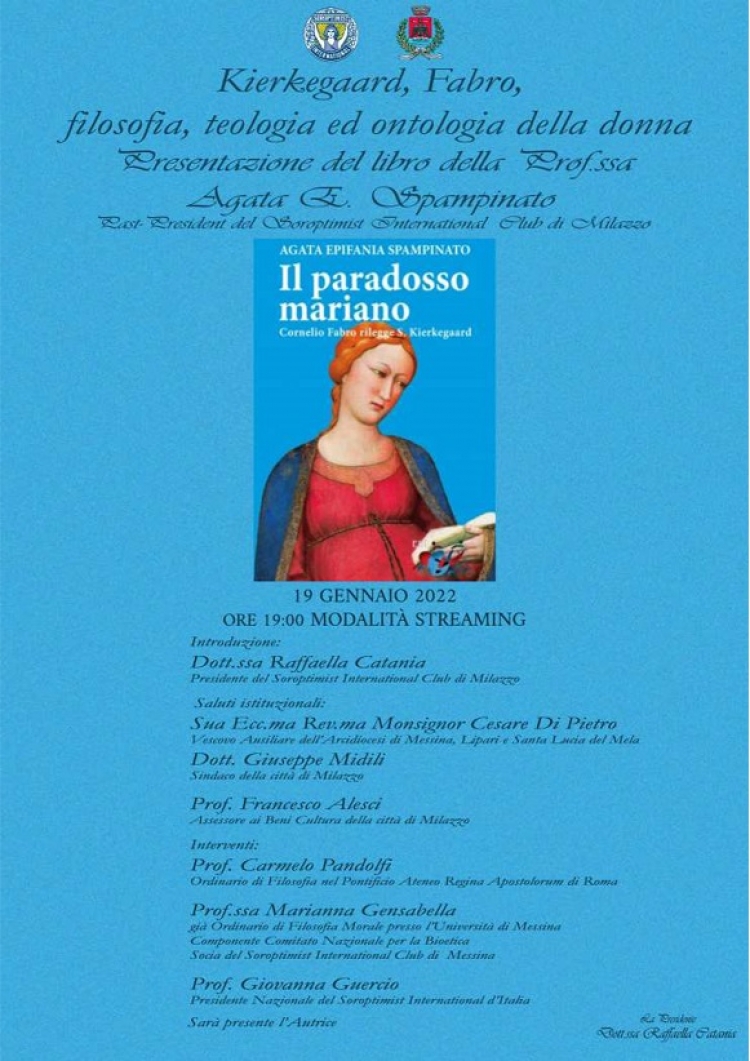 Sara&#039; presentato a Milazzo il 19 gennaio, Il libro di Agata Spampinato