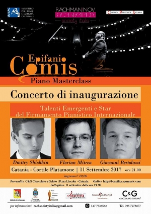 Lunedì 11 settembre ore 21 - Cortile PLATAMONE - Catania International Piano Stars